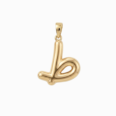 Bubbly Arabic Letter Taa Pendant