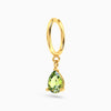 Cascade Hoop Earring Green Peridot