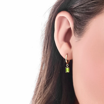 Ridge Hoop Earring