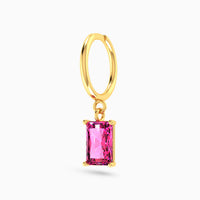 Ridge Hoop Earring