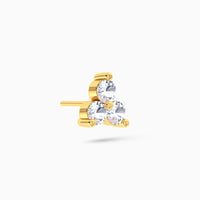 Eclipse Thrice Stud Earring