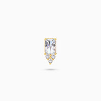 Ridge glow Stud Earring
