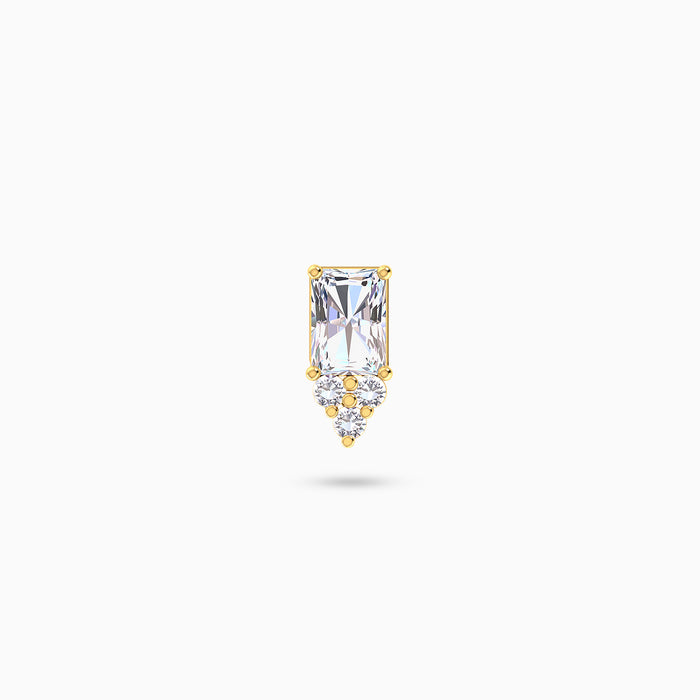 Ridge glow Stud Earring