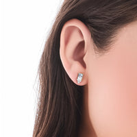 Ridge Glow Stud Earring