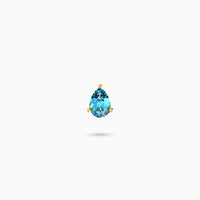Cascade Plume Stud Earring