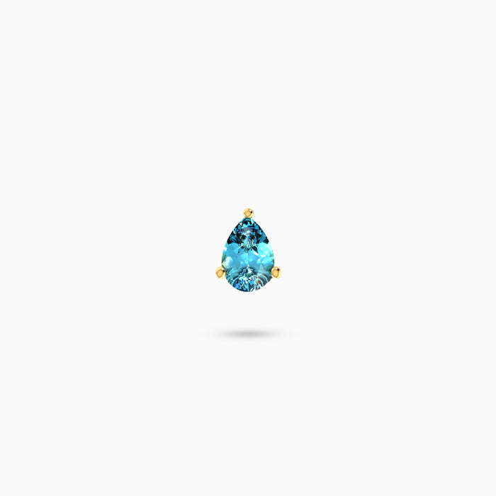 Cascade Plume Stud Earring