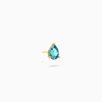 Cascade Plume Stud Earring