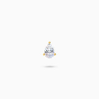Cascade Plume Stud Earring