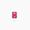 Ridge Stud Earring Pink Tourmaline
