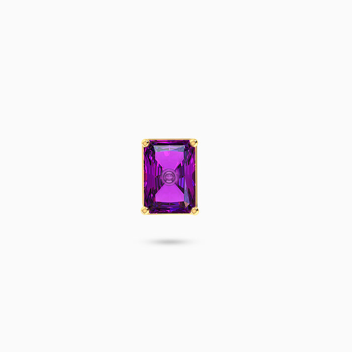 Ridge Line Stud Earring