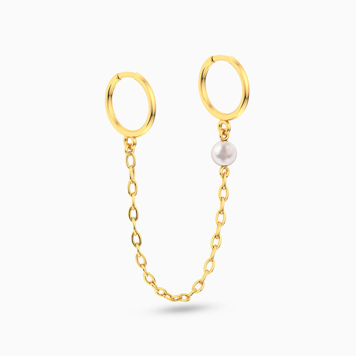 wave chain Earring