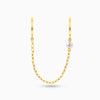 wave chain Earring