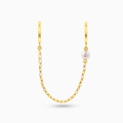 Wave Double Hoop Earring