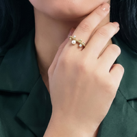 Dot line ring