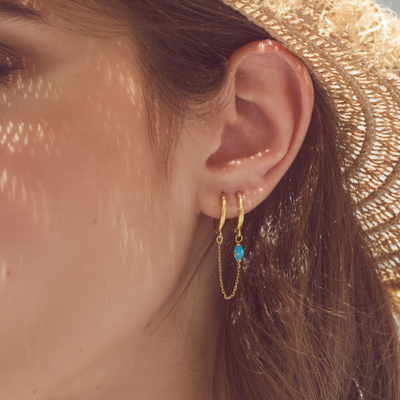 Bloom Double Hoop Earring